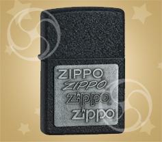 ZIPPO Zippo pewter emblem black crackle 'Свинцовая эмблема ZIPPO'