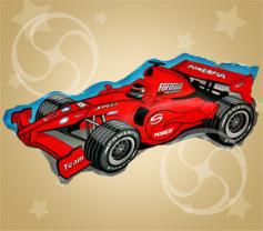 Шар фольгированный фигура 'Машина гоночная красная'