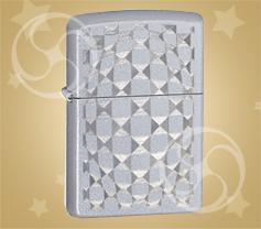 ZIPPO Gut glass satin chrome 'Метафизическая вздутость'
