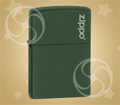 ZIPPO Green matte w/zippo logo 'Темно-зеленая'