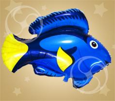 Шар фольгированный фигура 'Рыбка синяя'