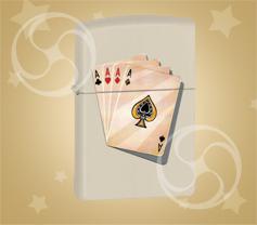 ZIPPO Bs four of a kind 'Четыре туза'