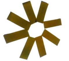 Конфетти прямоугольное золото 100гр (4735)