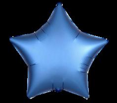 Шар фольгированный 'Звезда сатин' azure 18'
