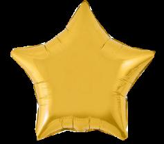 Шар фольгированный 'Звезда металлик золотой' 18'