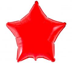 Шар фольгированный 'Звезда красная' металлик 18'