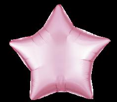 Шар фольгированный 'Звезда пастель розовая' 18'