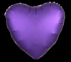 Шар фольгированный 'Сердце пурпурное' 18'