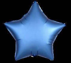 Шар фольгированный 'Звезда мистик - голубой' 21'