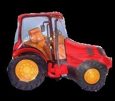 Шар фольгированный фигура 'Трактор красный'
