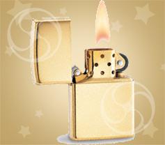 ZIPPO Золотая 18к