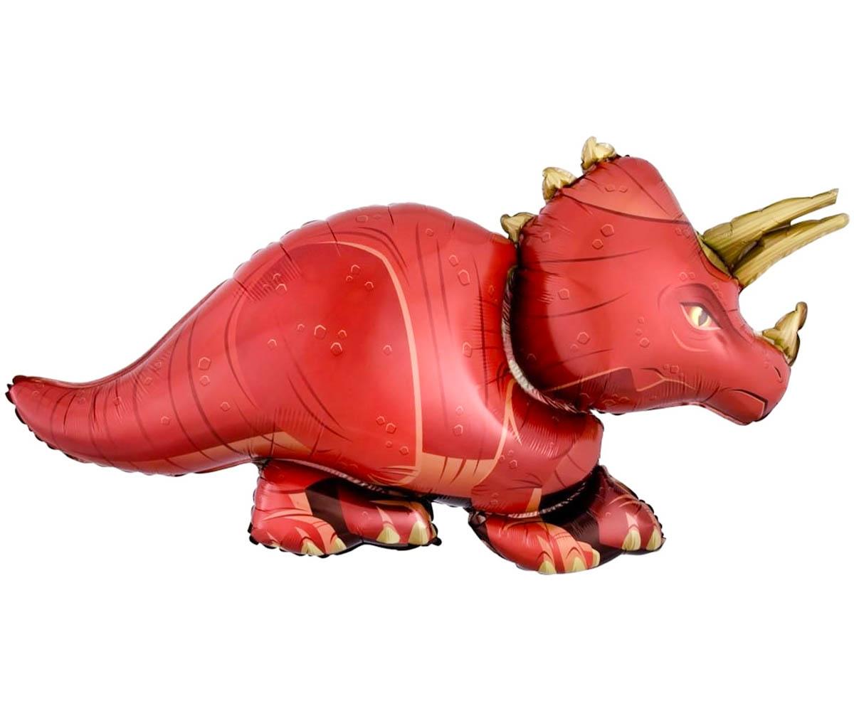 Шар фольгированный фигура 'Динозавр Трицератопс'