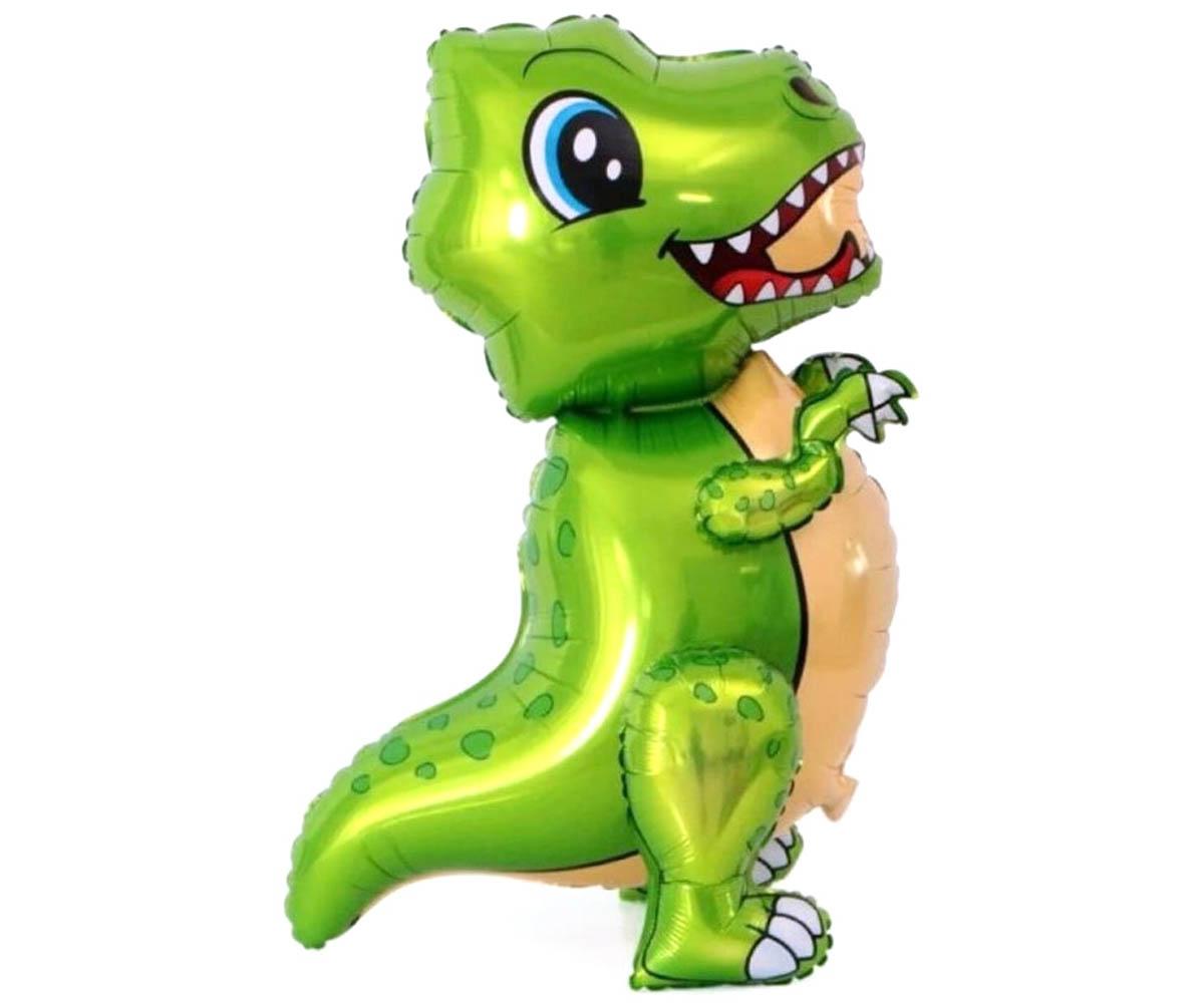 Шар фольгированный фигура 'Маленький динозавр зеленый'